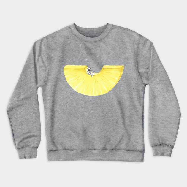 Pineapple Spaceman Crewneck Sweatshirt by NatIs